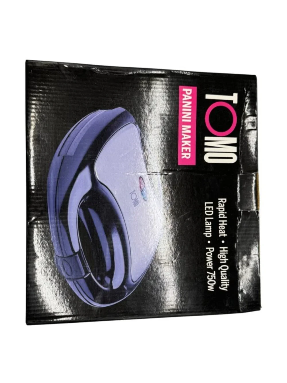 TOMO Panini Maker 750W Rapid Heat & LED Lamp READ